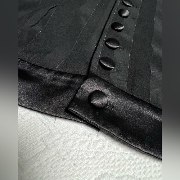 Tuxedo Black Strapless Corset Top - Picture 7 of 10